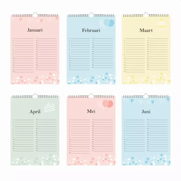 Verjaardagkalender feest - Afbeelding 2