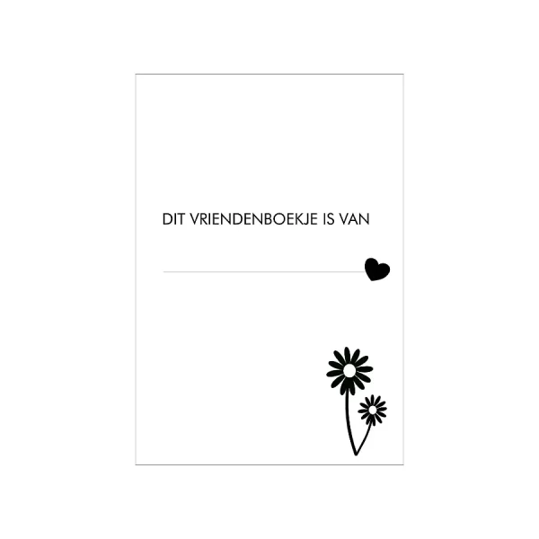 Vriendenboekje voor volwassenen blauw - Afbeelding 3