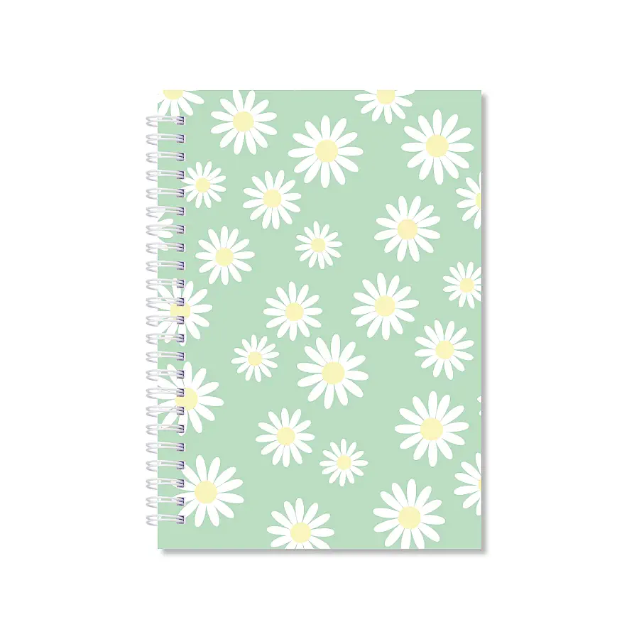 Notitieboek bloemen groen