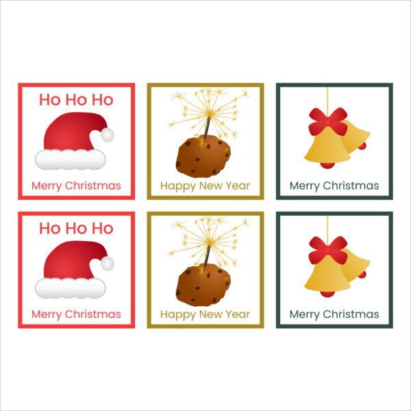Kerstkaarten New Christmas set 6 stuks